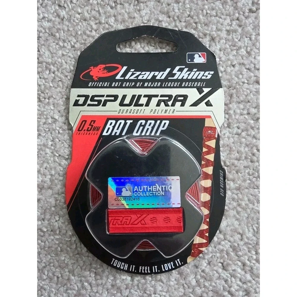 Lizard Skins DSP Ultra Solid‎ Bat Grip Tape: 0.5 mm thick Crimson RED NEW